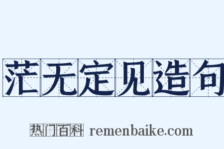 茫无定见造句是什么意思的图片